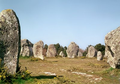Alignment of standing stones, Megalithic Period, 4th-3rd millennium BC by Prehistoric